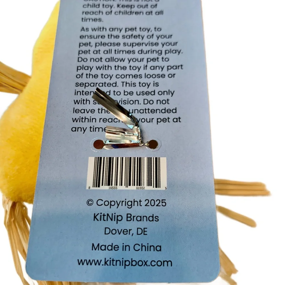 KitNip Kitty Cat Interactive Wand Catnip Filled Plush Bell Ring New Lot of 3 Toy